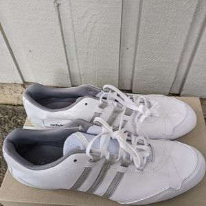 Adidas Yatra White with silver stripes women's sneakers Size 10 women's